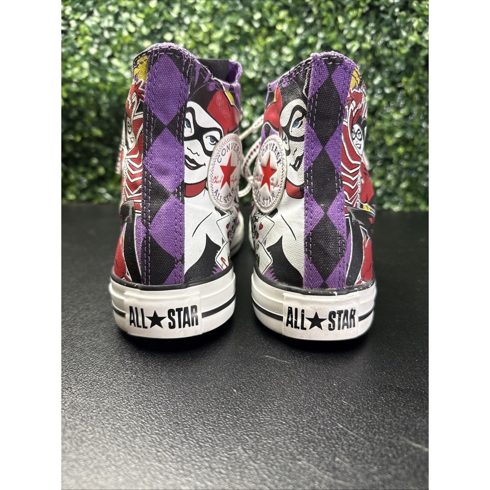 Converse Harley Quinn DC Comics Chuck Taylor Shoes Women's Size 10 Men 8 - Picture 5 of 11
